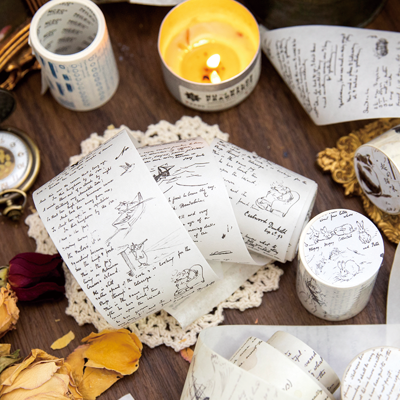 Vintage Ephemera Washi Tape Set