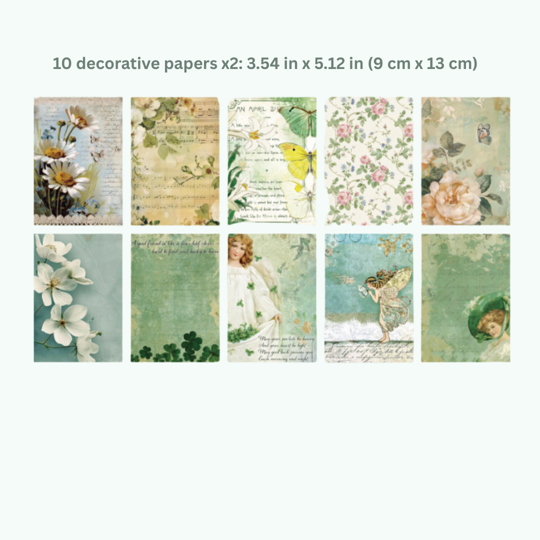 Secret Garden Green Wildflower Ephemera Pack - Secret Garden Series