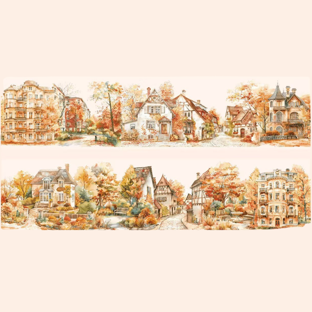 Autumn Town PET Tape
