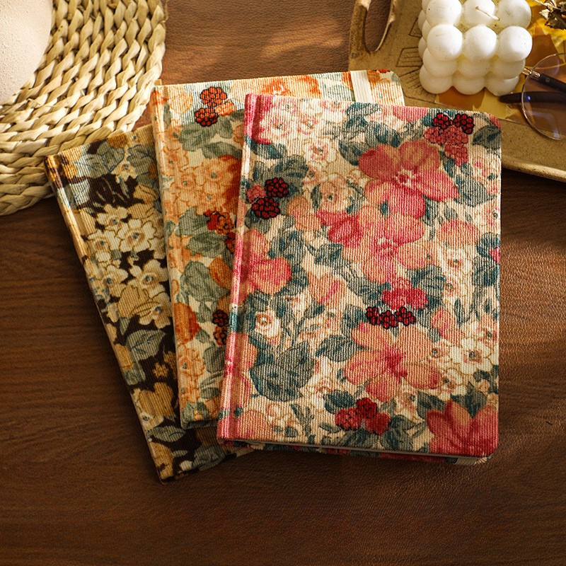 Romantic Floral A5 Diary - Retro Journal