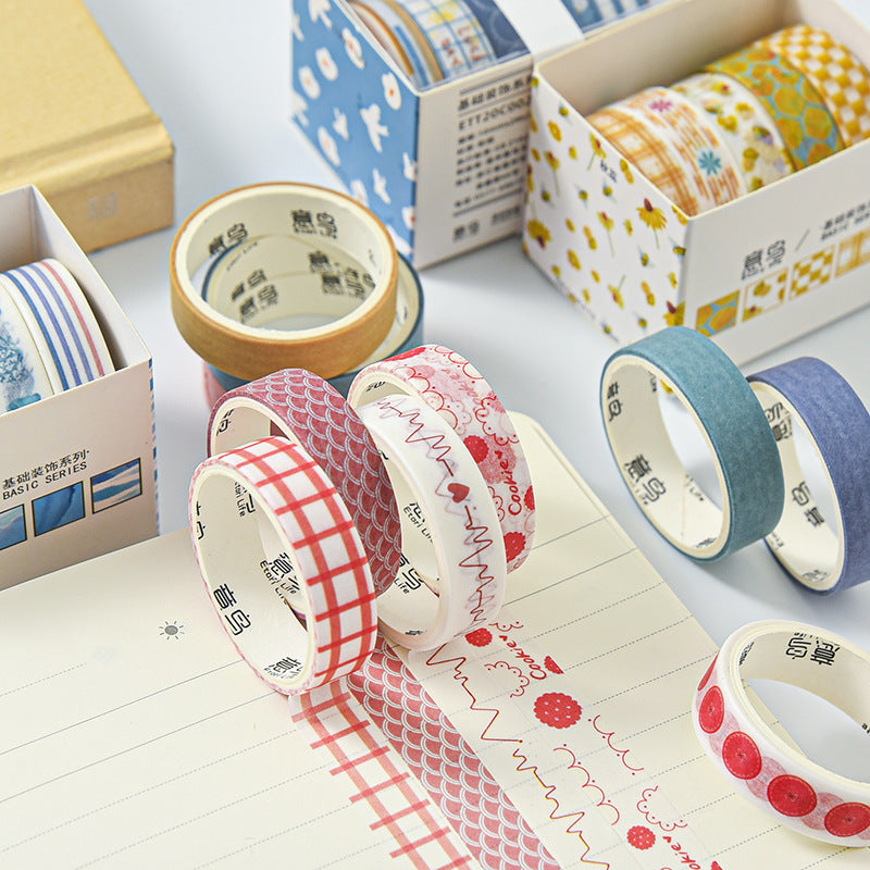 Geometric Washi Tape Set, 5 Rolls