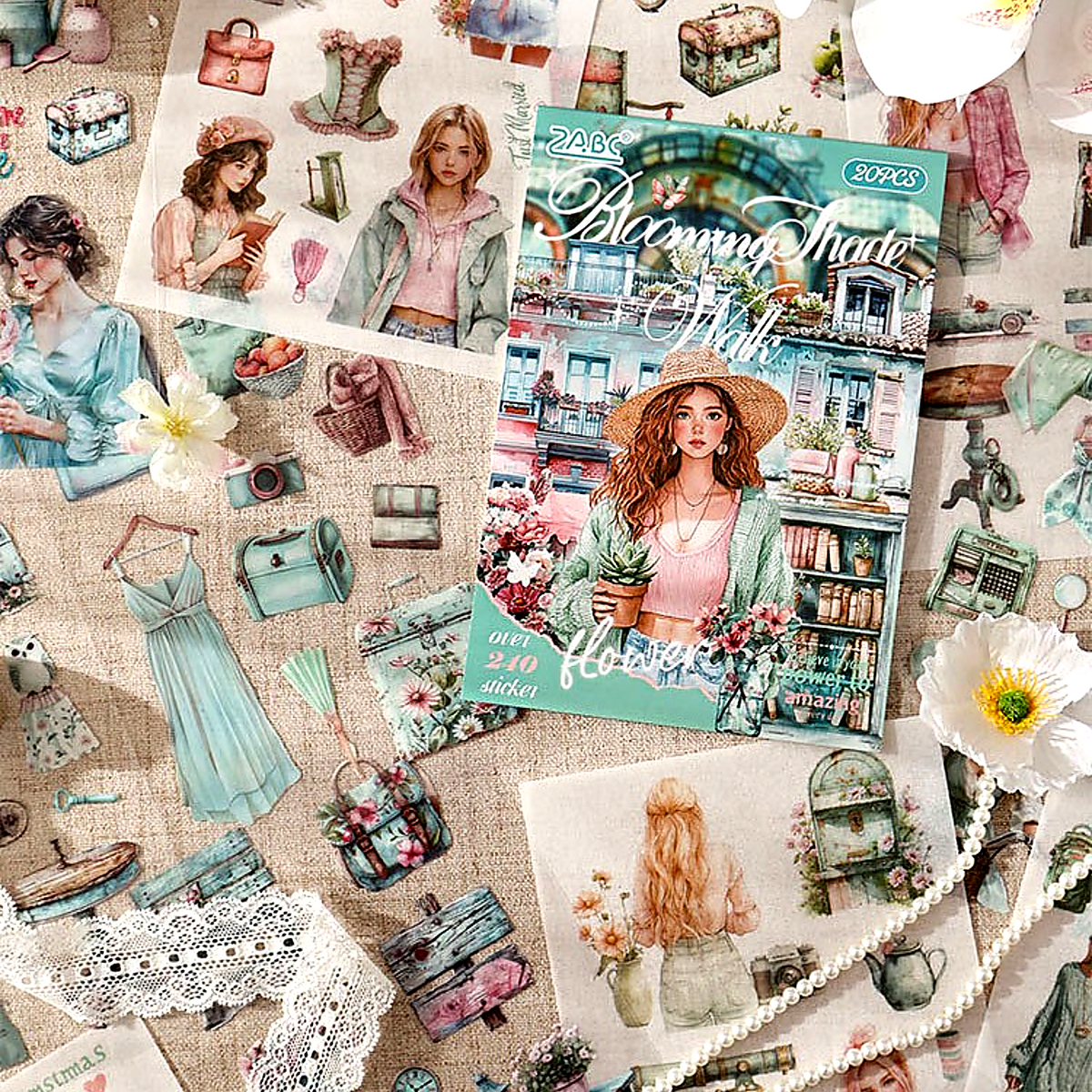 Blooming Shade Walk Sticker Book