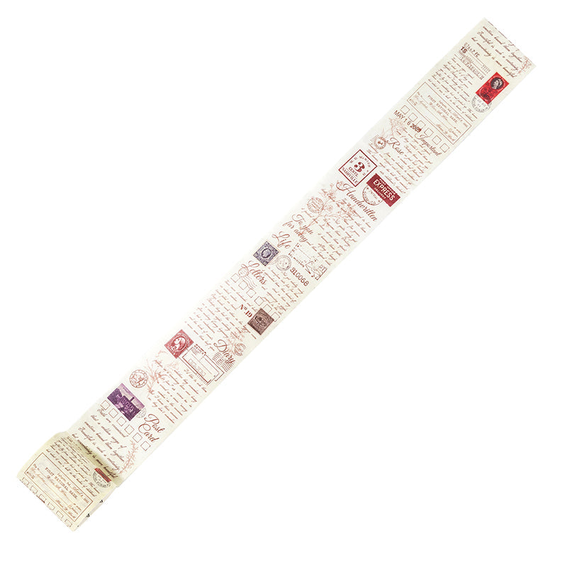 Vintage Script Washi Tape, 6 Literary Designs, 2 Inch