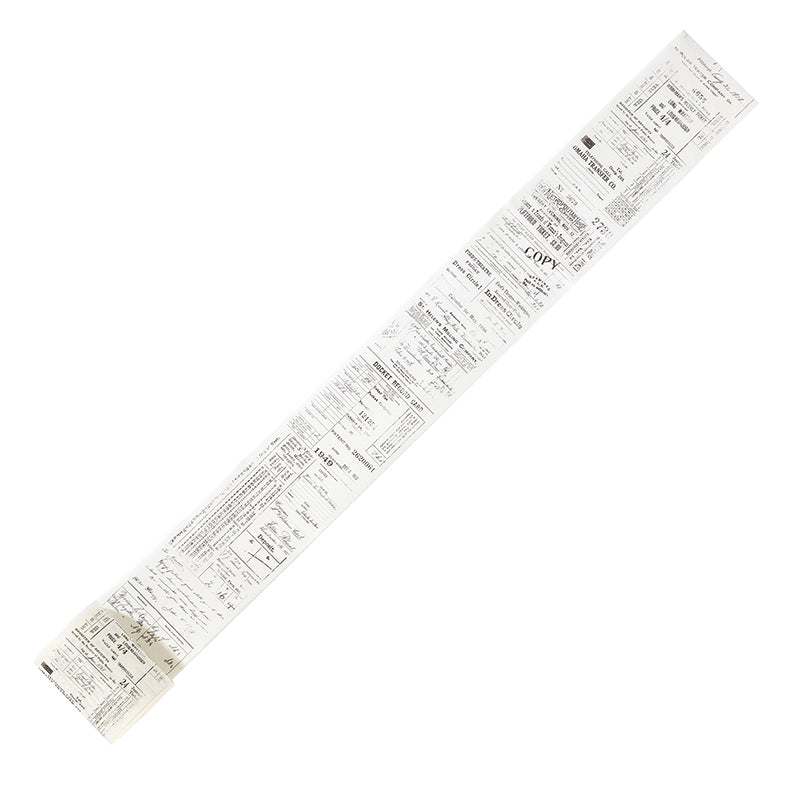 Vintage Script Washi Tape, 6 Literary Designs, 2 Inch